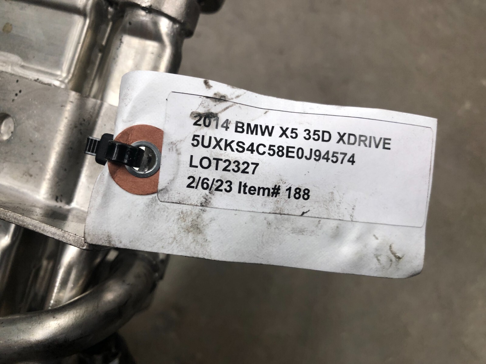 ⭐1418 BMW X5 F15 35D N57 AGR DIESEL EXHAUST COOLER UNIT ASSEMBLY OEM