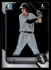 2022 Bowman Chrome #BCP-181 Erick Hernandez Prospects Card Chicago White Sox