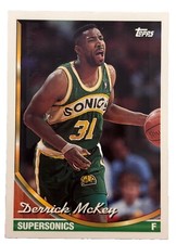 Excellent: Vintage 1993-94 topps Derrick McKey Seattle Supersonics Trading Card