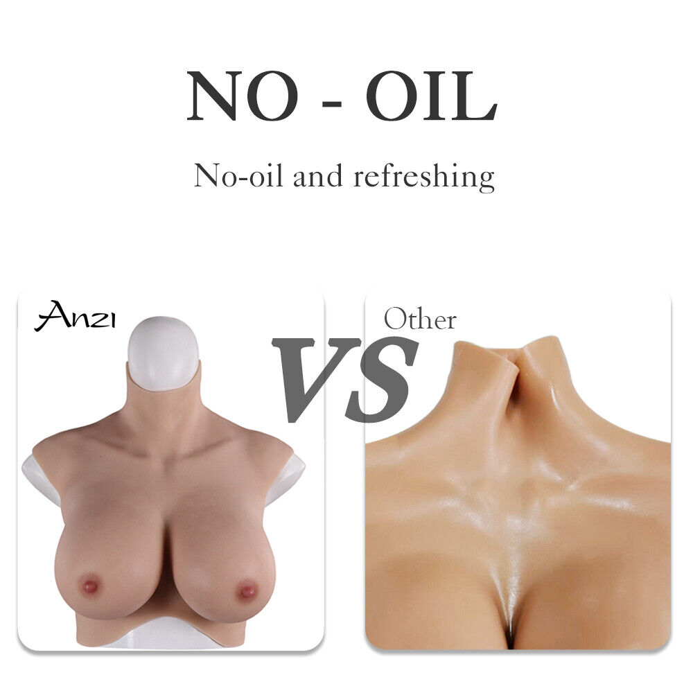 Large Size No Oil Silicone Breast Forms Fake Boobs D Cup For