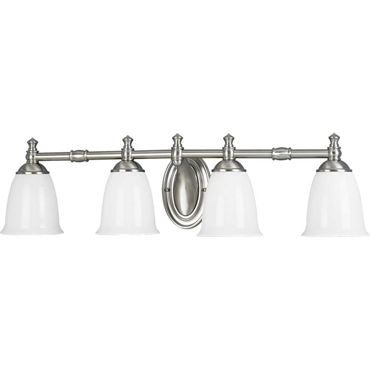 Progress Lighting P3041-09 Victorian Bathroom Vanity Light Brushed Nickel