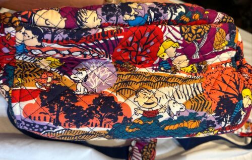 Vera Bradley Fall For Peanuts großer Campus Rucksack Büchertasche genau Lucy Franklin - Bild 2 von 10