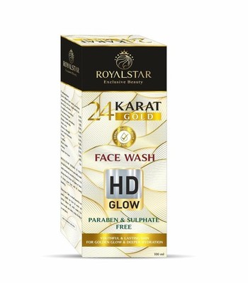Royal Star Face Wash in 24 Karat Gold mit HD Glow jugendlicher &...