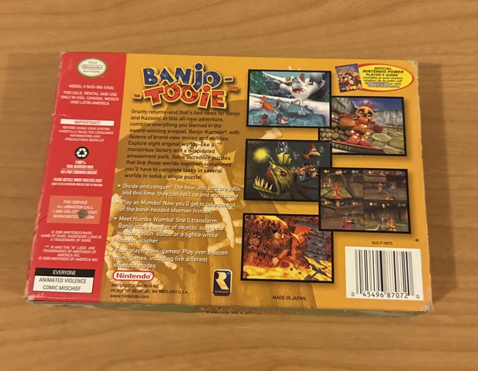 Nintendo 64 Banjo-Tooie Box And Cartridge Authentic Tested Video Game Works Fine - Image 4 of 4