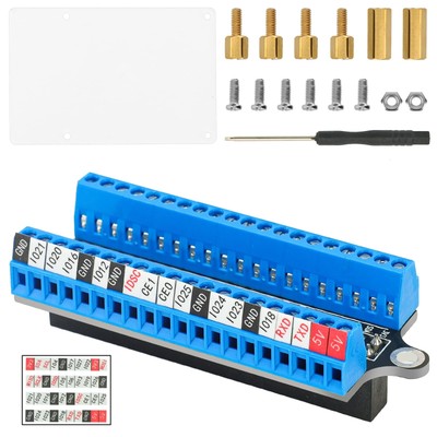Micro GPIO Terminal Block Breakout Board for Raspberry Pi 4B/3B, DIY Circuit ...