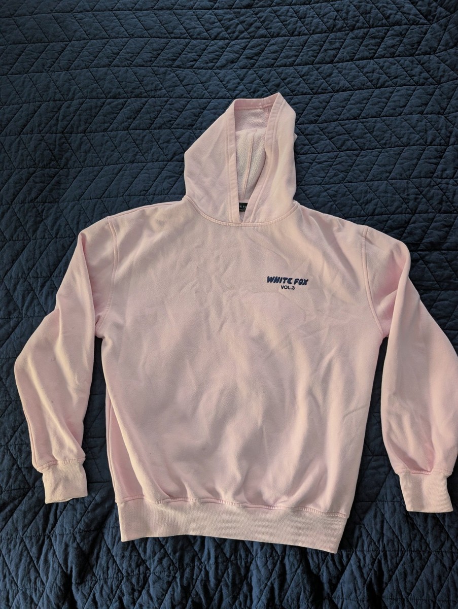 White Fox Boutique Vol 3 Pink Oversized Hoodie Sweatshirt Womens XS S View 2