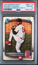 Marketplace image: 🔥Anthony Eyanson - 2025 Bowman Chrome 1st Superfractor 1/1 PSA10 #BDC-116 *READ