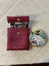 Gucci Floral Pattern Compact Mirror Beauty Promo Gift with Pouch