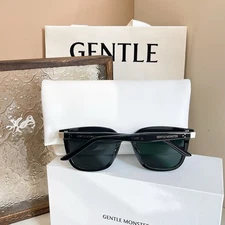 GentleMonster By Row 01 Sunglasses Black Frame Black Lenses