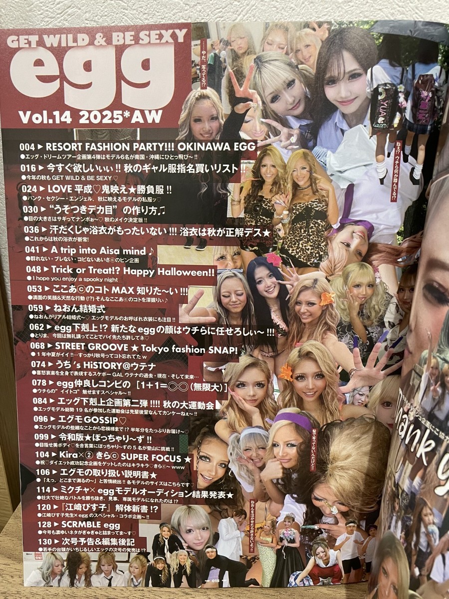 egg Vol.14 A/W 2025 Japanese Girl Gyaru Gal Japanese Kawaii