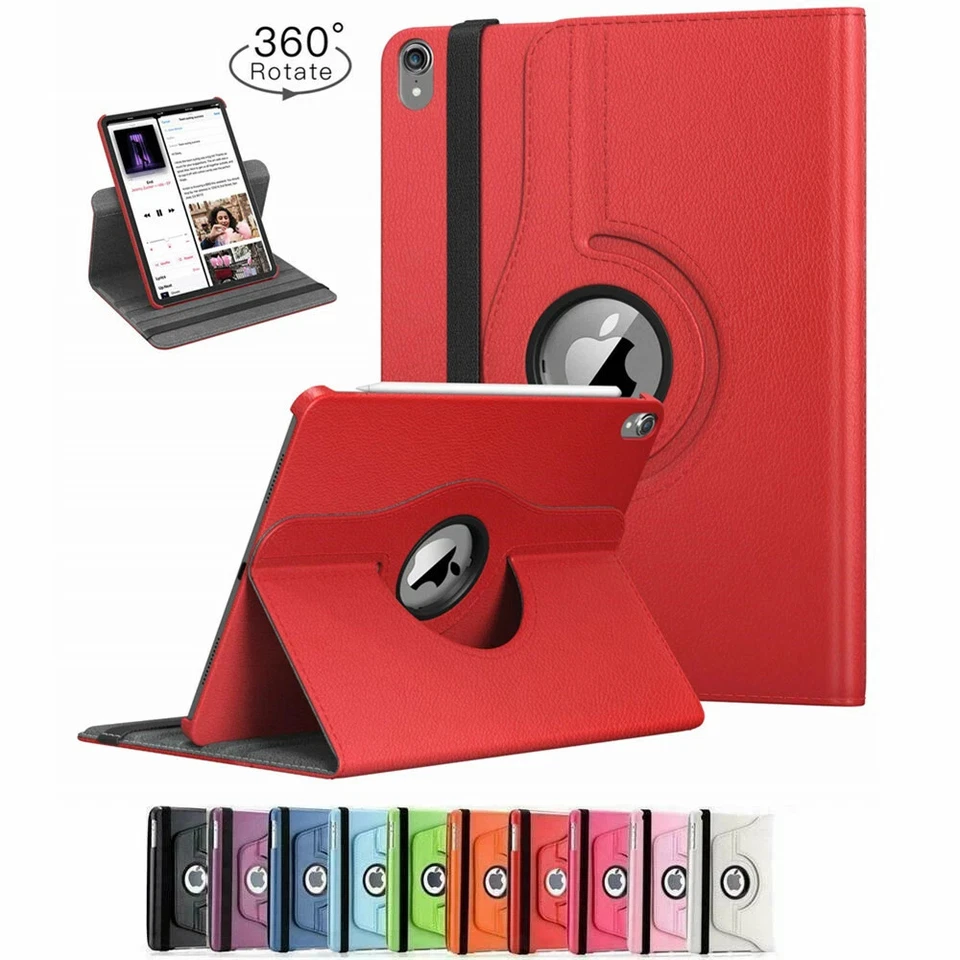 360 Rotating Leather Folio Case Cover Stand for iPad 2 3 4 Mini 4 5 Air 9.7 10.2 - Image 2 of 4