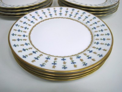 Set of 4 - Raynaud Ceralene Limoges France VIEUX NYON Salad Plate 7 5/8 inches