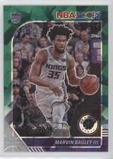 2019 NBA Hoops Premium Stock Green Cracked Ice Prizm Marvin Bagley III #166 09ft