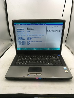 GATEWAY MA7 MX6214 - BOOTS TO BIOS - INTEL CELERON - 512MB RAM - 15'' - READ - BB