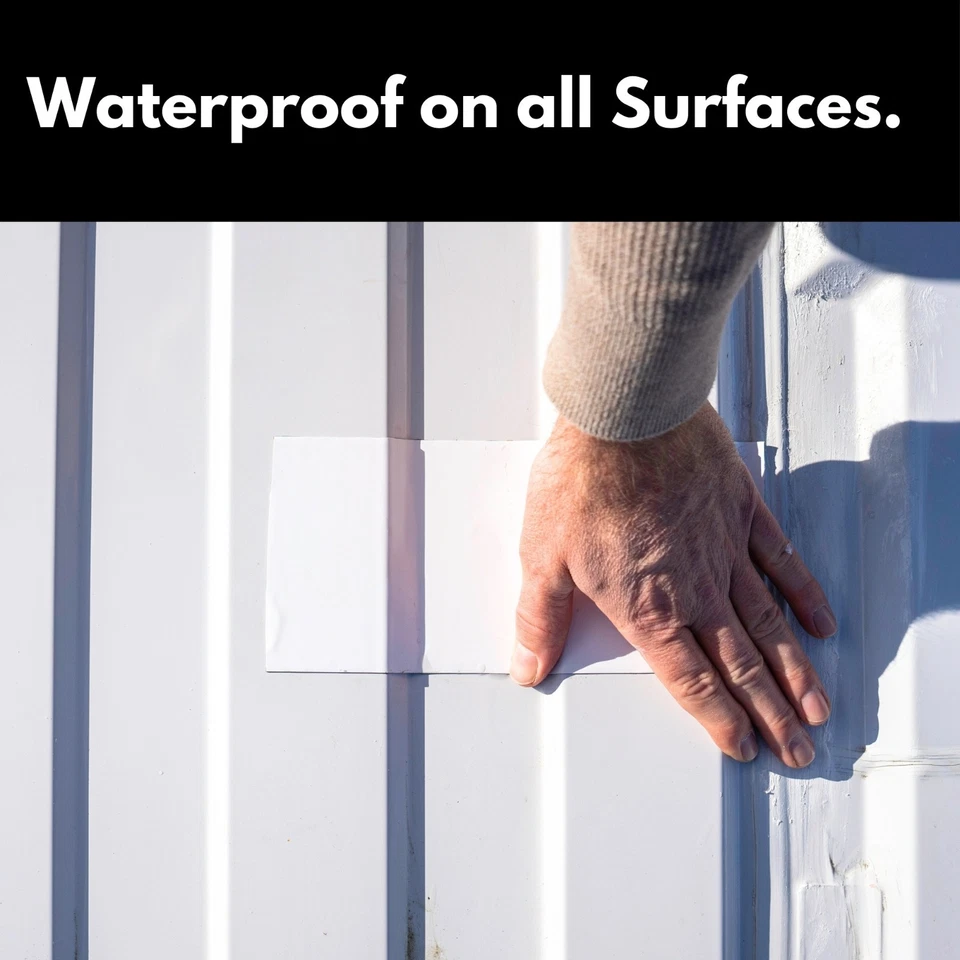 Cinta de sellado MicroSealant® GRIS 4" x 50', RV y sello de techo, cinta impermeable Foto 3 de 4