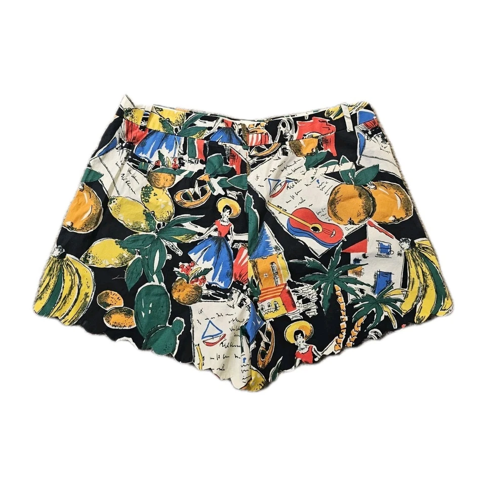 Pantalones Cortos Festoneados J.Crew Retro Postal 14 Foto 2 de 4