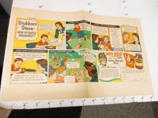 newspaper ad PROOF premium 1950s CAPTAIN MIDNIGHT Ovaltine Stubborn Steve