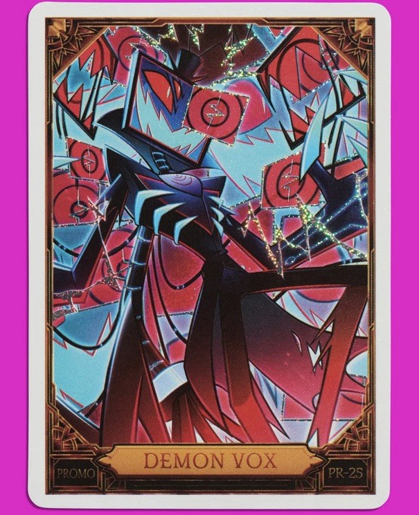 DEMON VOX PR-25 25 Hazbin Hotel trading card PROMO Holo Foil LVL