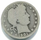1901 Silver Barber Quarter !!