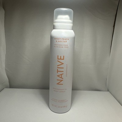 Native Deodorant Body Spray, 3.5 Oz Sweet Peach & Nectar