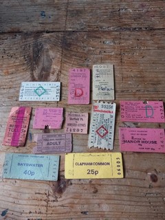 Job lot of Train underground Tickets includes "The Yorkie" 1979. Bluebell etc