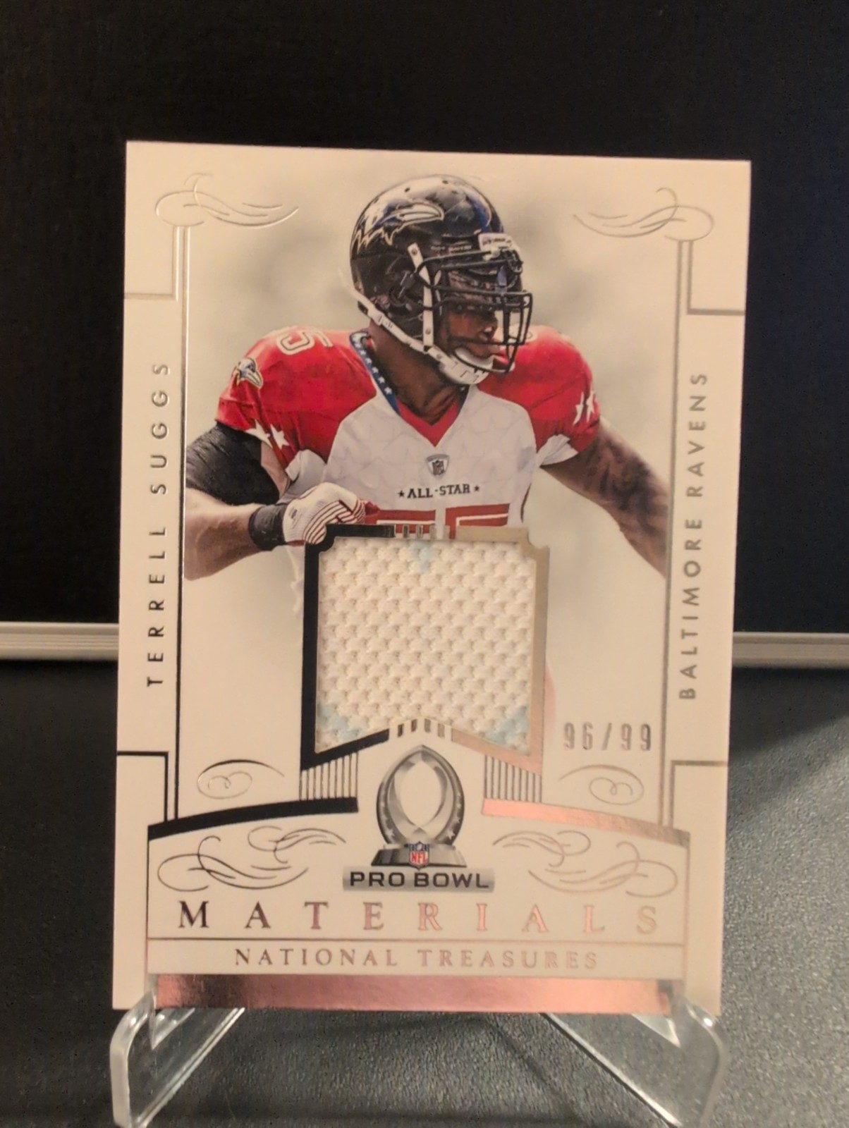 2014 Panini National Treasures Terrell Suggs Pro Bowl Materials /99 #PB-TS09