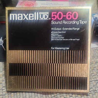 Maxell UD 50-60 Sound Recording Reel Tape-Hi-Output/Extended Range-Untested