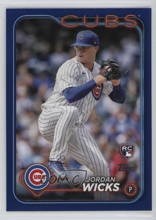 2024 Topps Series 2 Retail Royal Blue Jordan Wicks #613 Rookie RC 16kt