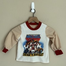 Masters Of The Universe Pajama Top Shirt Vintage He Man 4 5