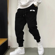 New 2025 Autumn Winter Mens Printed Joggers Sweatpants Comfortable Casual Trouse