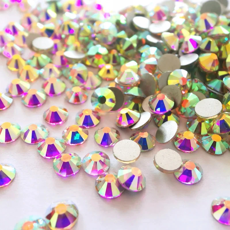 14400PCS/Bag Crystal AB Glitter Rhinestones Nails Charms Diamond Accessories - Image 2 of 4