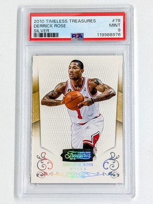 2010-11 Panini Timeless Treasures Silver # 78 Derrick Rose /25 PSA 9 POP 2