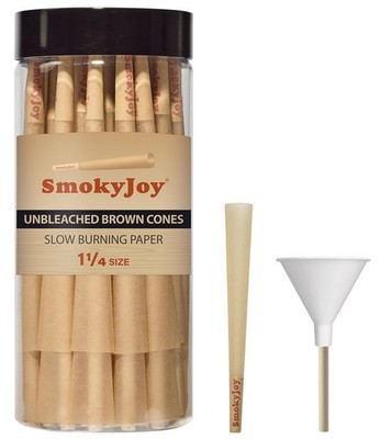 100 Pack Cones Pre Rolling Papers Rolled 1 1/4 Size Paper Cones - Preroll Pre