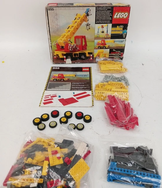 Vintage LEGO Technic 855 Mobile Crane Construction Set Collectable 1970s #Live