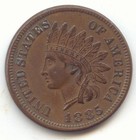 1885 Indian Head Cent, Sharp XF-AU Details, True Auction, No Reserve — photo 1