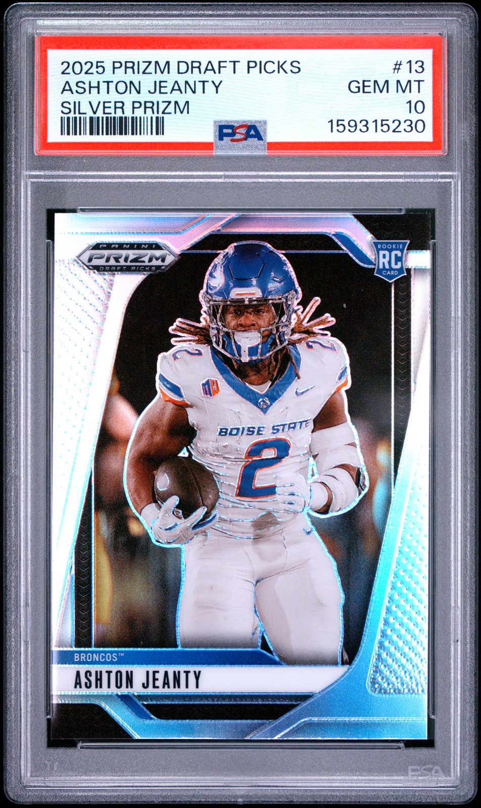 Ashton Jeanty Panini Prizm Draft Picks #13 Silver