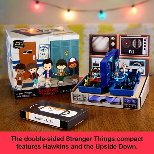 Polly Pocket Collector Stranger Things Compact, Special Edition Dolls and Plays