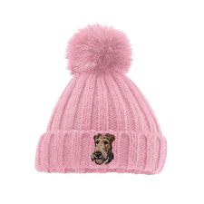 WIRE FOX TERRIER BEANIE. UNISEX WINTER HAT. EMBROIDERED DOG BREED. GIFT BOXED