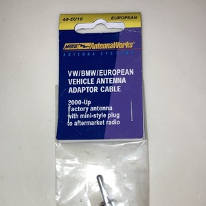 Metra AntennaWorks 40-EU10 AM/FM Antenna Adapter for VW BMW European Cars