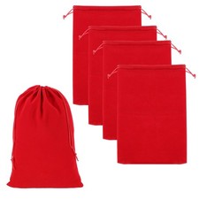 Headphone Bag, 5 Pcs 11.81x7.87 Inch Headset Carrying Pouch Red