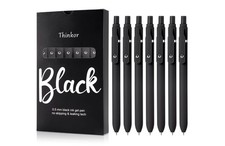 Gel Pens Black Ink, 0.5mm Quick Dry Fine Point Smooth Writing Pens, 7x2pk