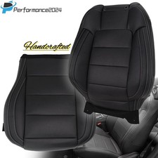 Front Replacement Perforated Leather Seat Covers Set For 2015-2023 Ford Mustang
