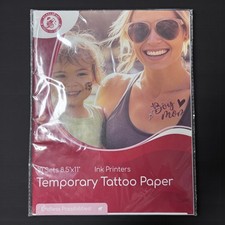 Ink Your Imagination: BubblePop Temporary Tattoo Paper - 10 Sheets of Fun NIP