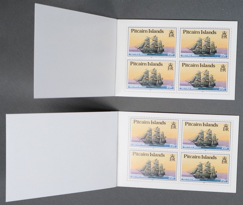MayfairStamps Pitcairn Islands 1990 London Stamp World 2 Block HMS Blossom Stamp