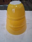 Pyrex Yellow Mixing Bowl Set 401 402 403