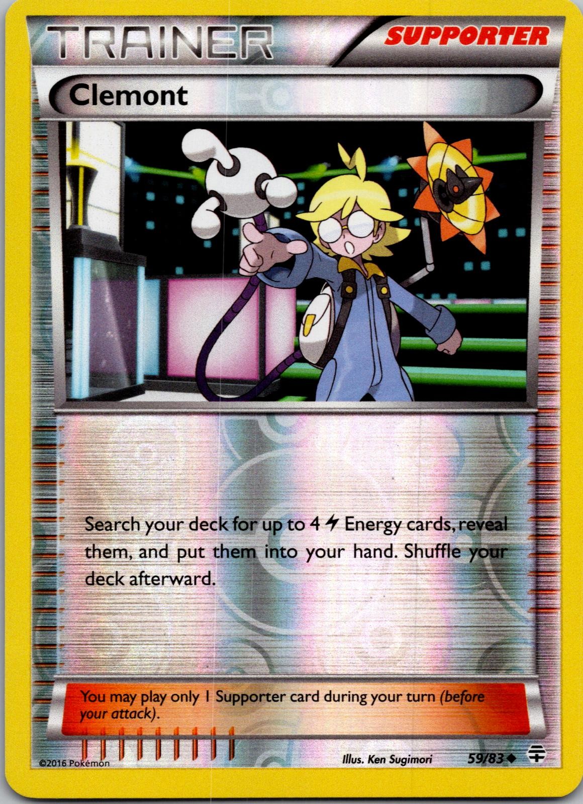 Clemont 59/83 Uncommon Generations Pokemon Reverse Holo Near Mint