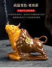 11.5cm Exquisite Cow Tea Pet Ornament Tea Table Decoration Tea Table Tea Set