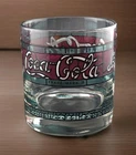 Coca Cola Tiffany Style Rocks - 12 oz Glasses, Set of 4, Vintage