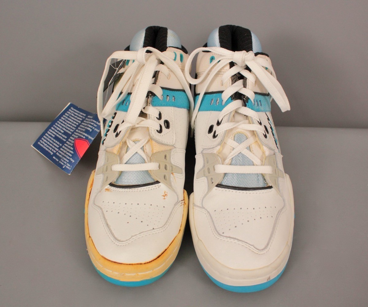 Men's VTG NOS 80s Pony M-101 White & Blue Sneakers / Athletic