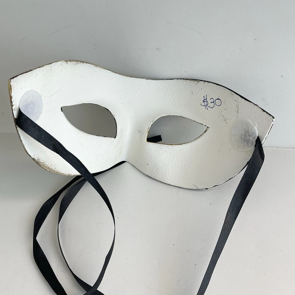 Media máscara facial Mascarada Mardi Gras música fantasma de la ópera fiesta brillante Foto 4 de 4